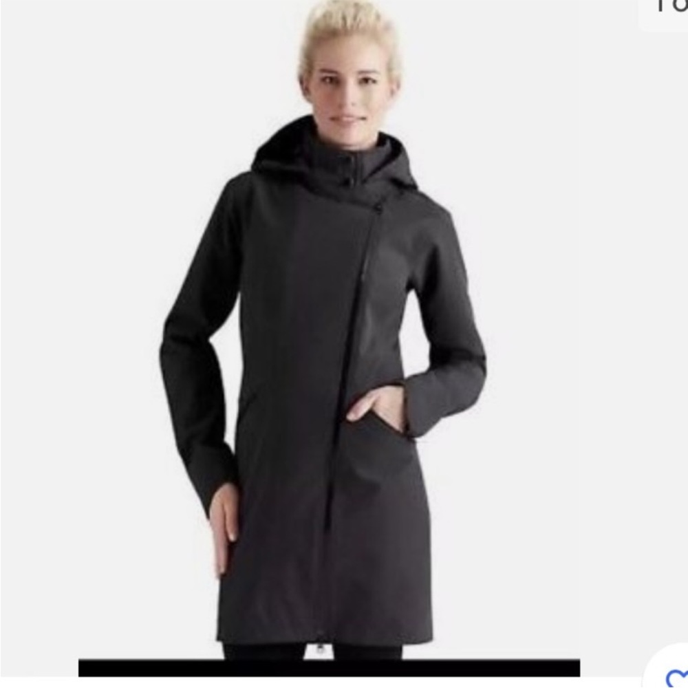 Athleta wetland trench rain jacket size Small